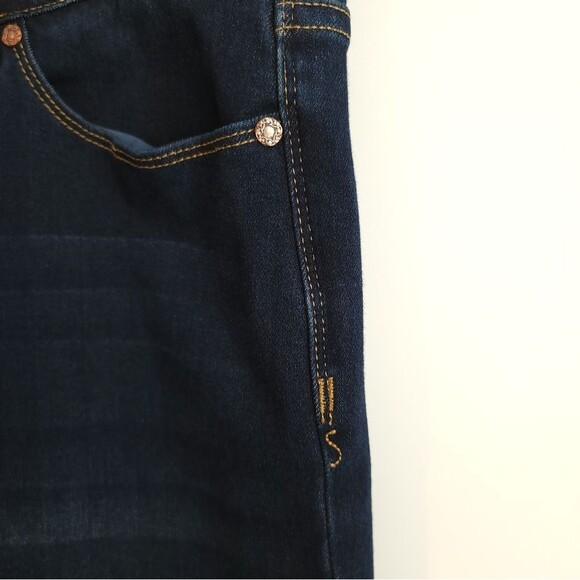 Soft Surroundings Relaxed Straight Jeans Dark Wash Pull-On Stretchy Large - Picture 7 of 16